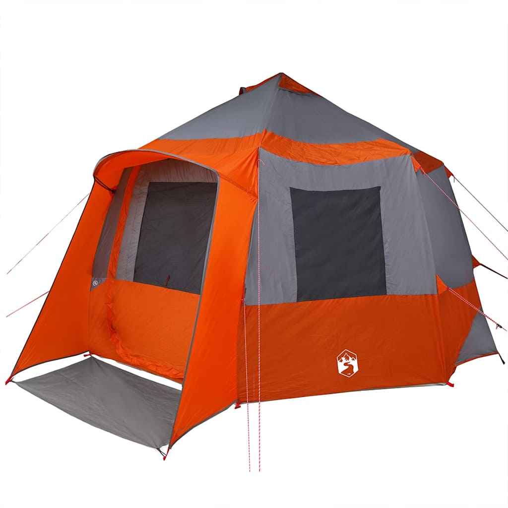 Tent Cabină cu acoperiș Gri și Portocalie 405 x 405 x 273 cm