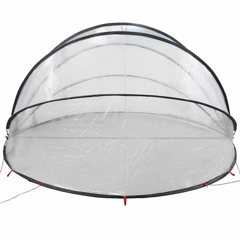 Dom pentru piscină Manual Transparent 430 x 430 x 210 cm PVC