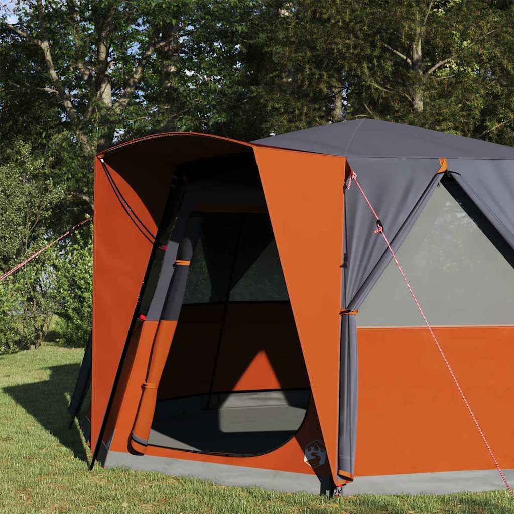Tent Cabină cu acoperiș Gri și Portocalie 425 x 396 x 222 cm