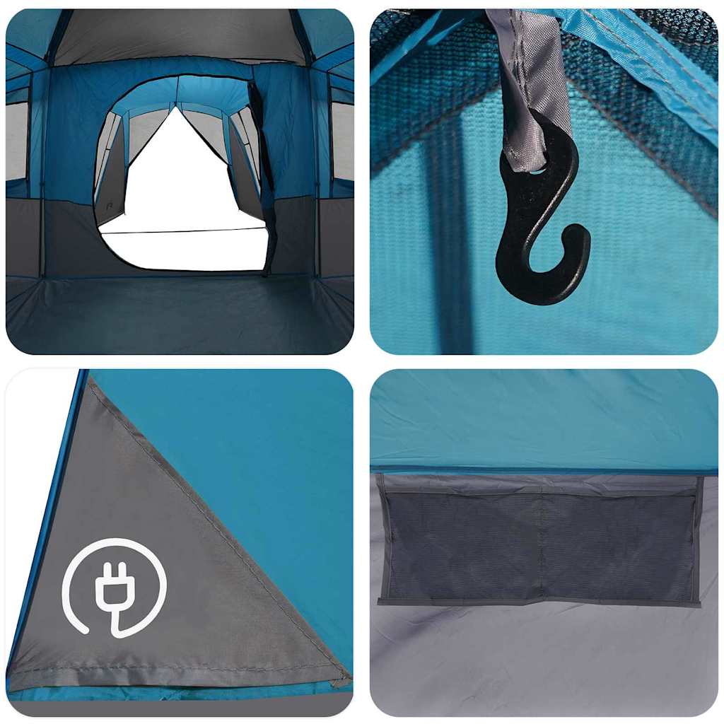 Familia Corturilor 20-Persoana cu acoperiș Albastru și Gri