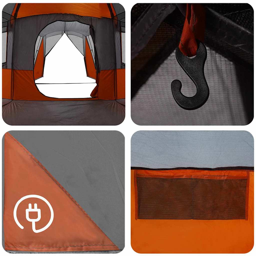 Familia Corturilor 20-Persoana cu acoperiș Gri și Portocalie