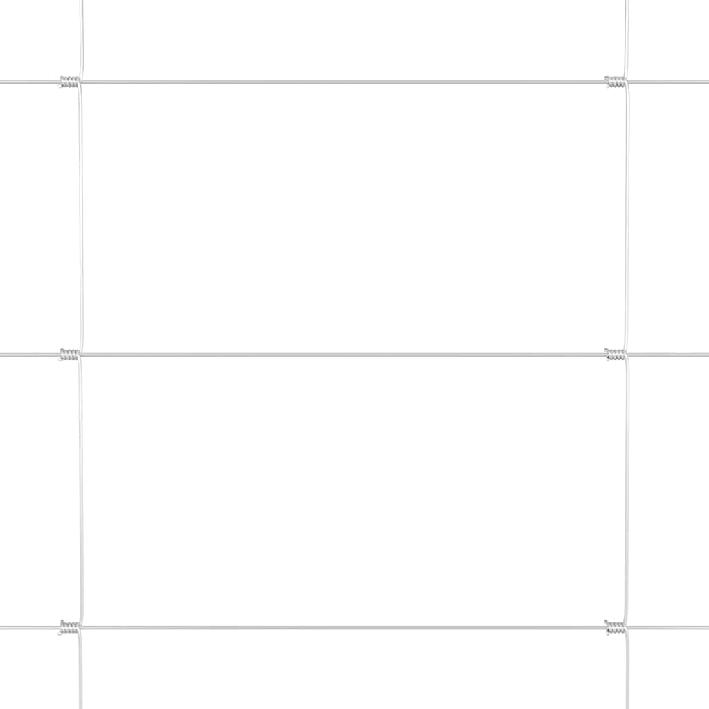 Gard pentru câmp Argintiu 50 x 1,2 m Oțel galvanizat