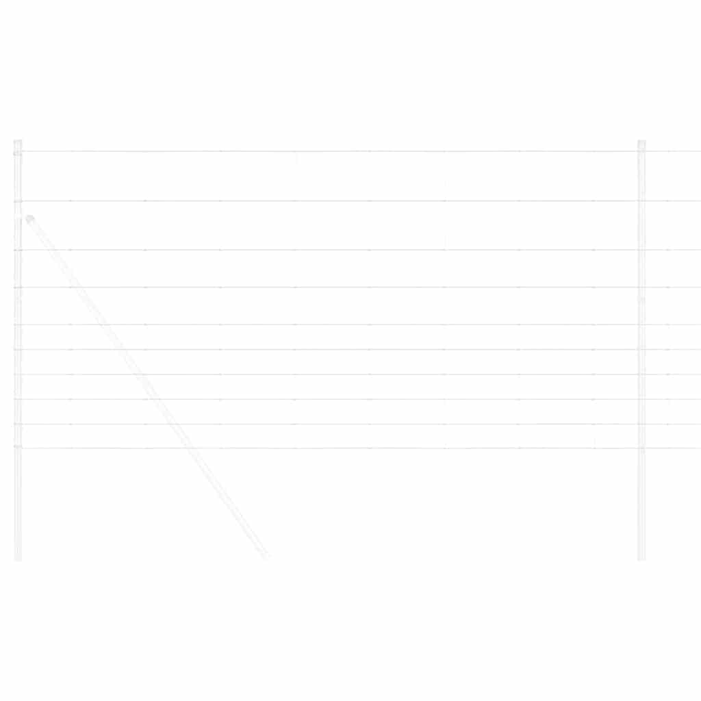 Gard pentru câmp Argintiu 50 x 1,2 m Oțel galvanizat