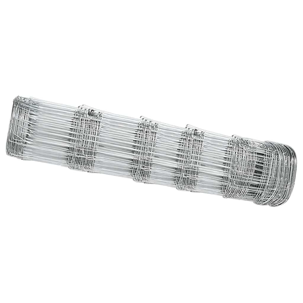 Gard pentru câmp Argintiu 100 x 0,8 m Oțel galvanizat