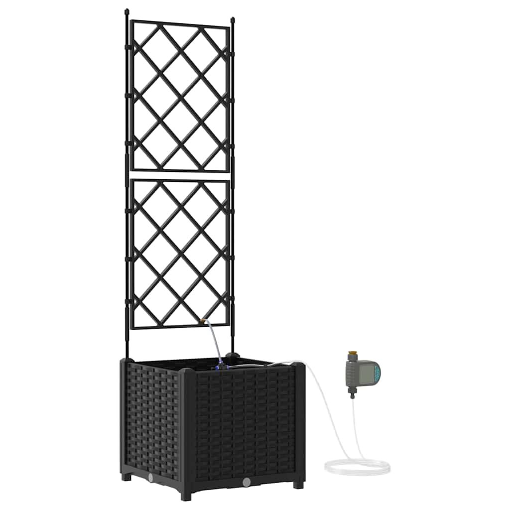 Vază pentru Grădină Negru 40 x 40 x 142 cm Plastic