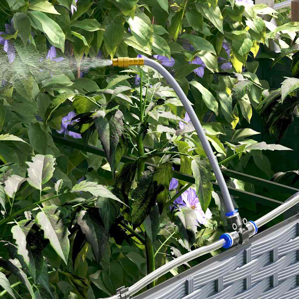 Vază pentru Grădină 4 pcs Gri Deschis Oțel