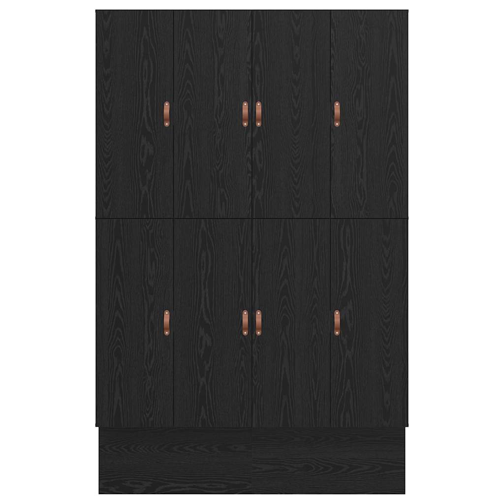 Cadru de pat cu depozitare Stejar Negru 140 cm Lemn compozit