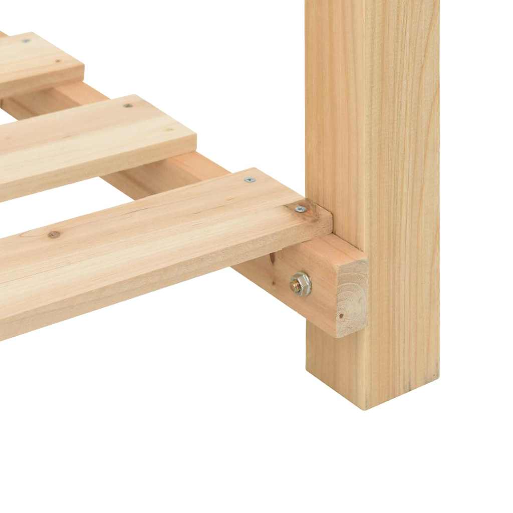 Vază pentru Grădină Bej 115 x 59 x 76,5 cm Lemn de Brad Solid