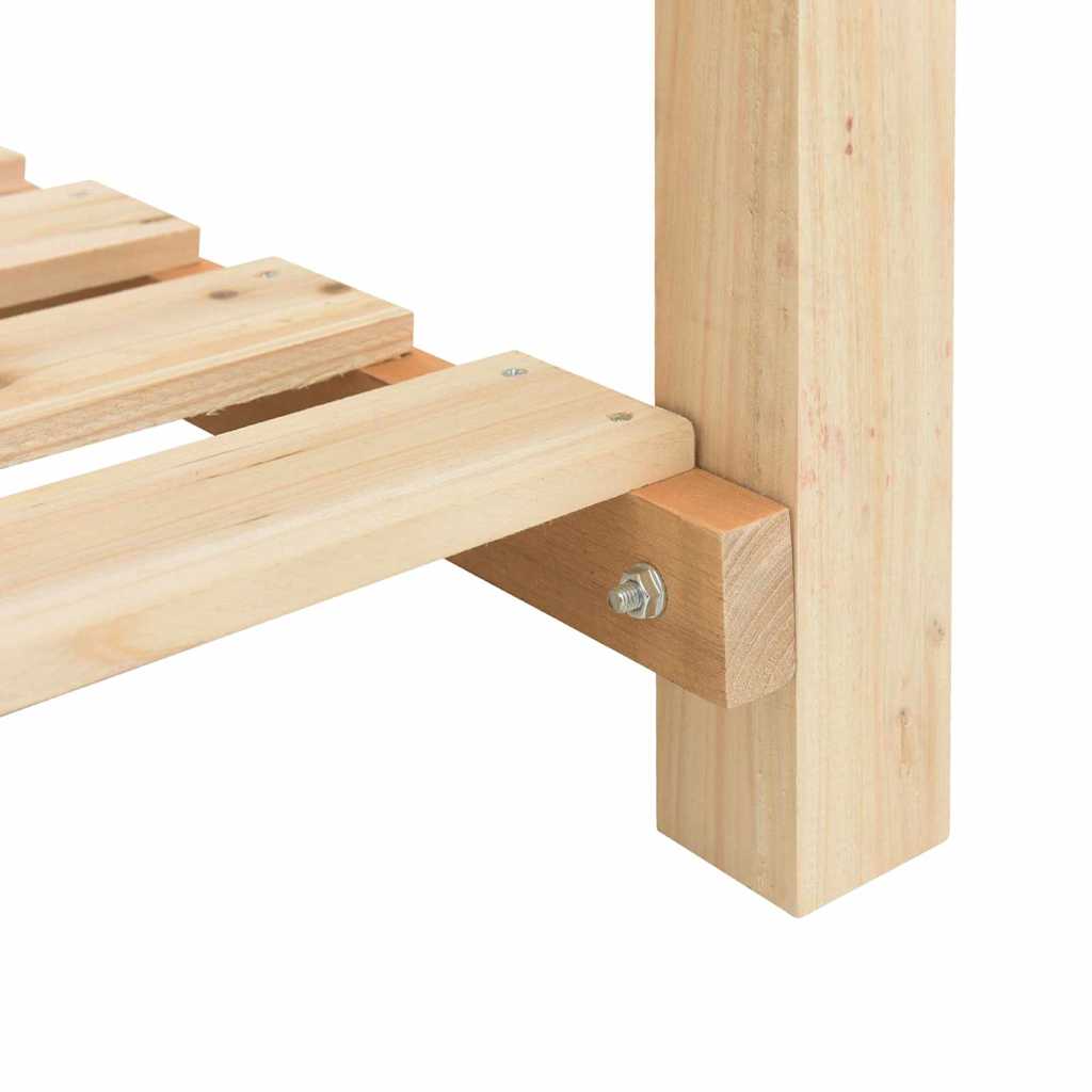 Vază pentru Grădină Bej 203 x 53 x 76,5 cm Lemn de Brad Solid