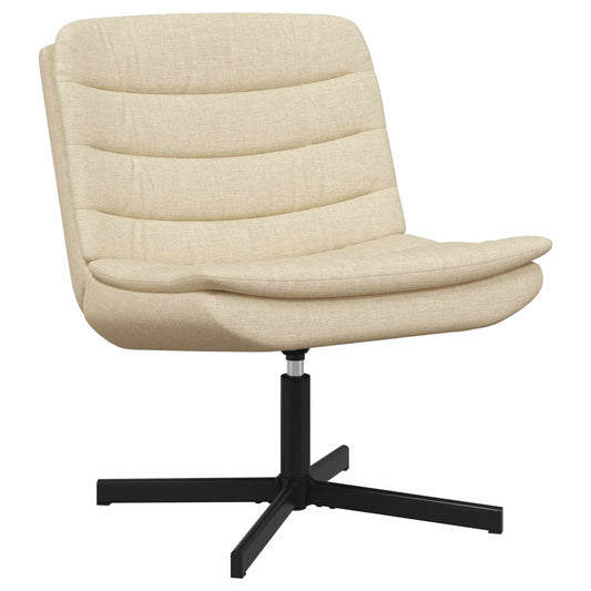 Scaun pivotant Crem 63 x 75 x 76 cm țesătură