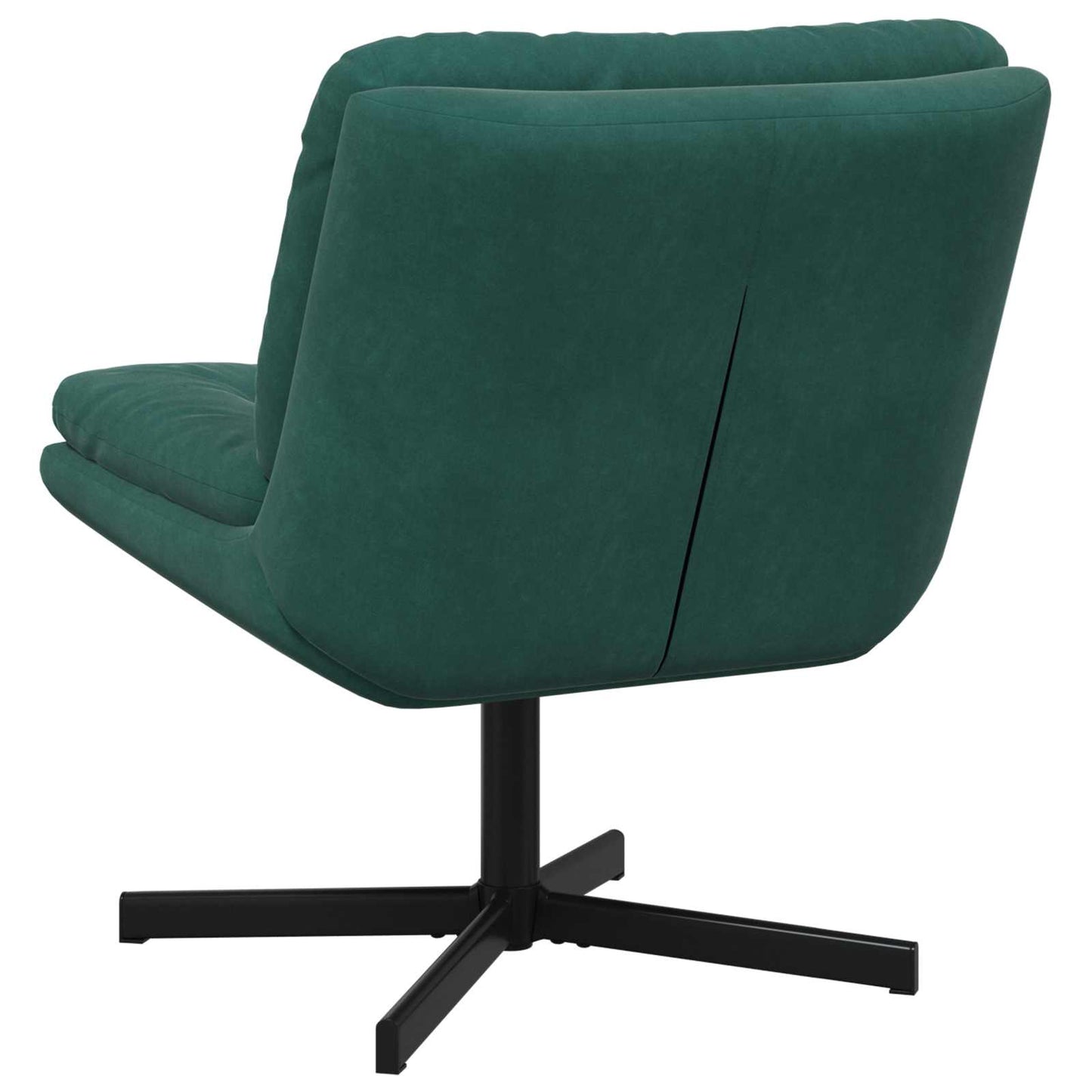 Scaun Relaxant Rotativ Verde închis 63 x 75 x 76 cm Catifea