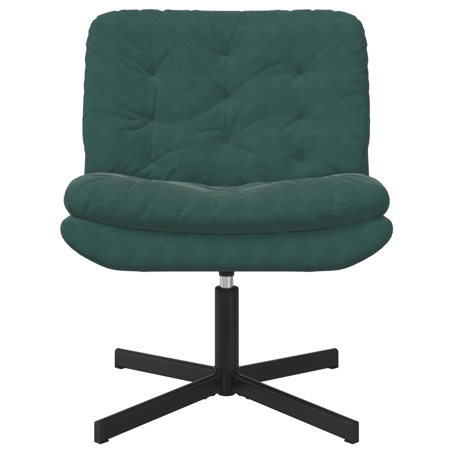 Scaun Relaxant Rotativ Verde închis 63 x 75 x 76 cm Catifea