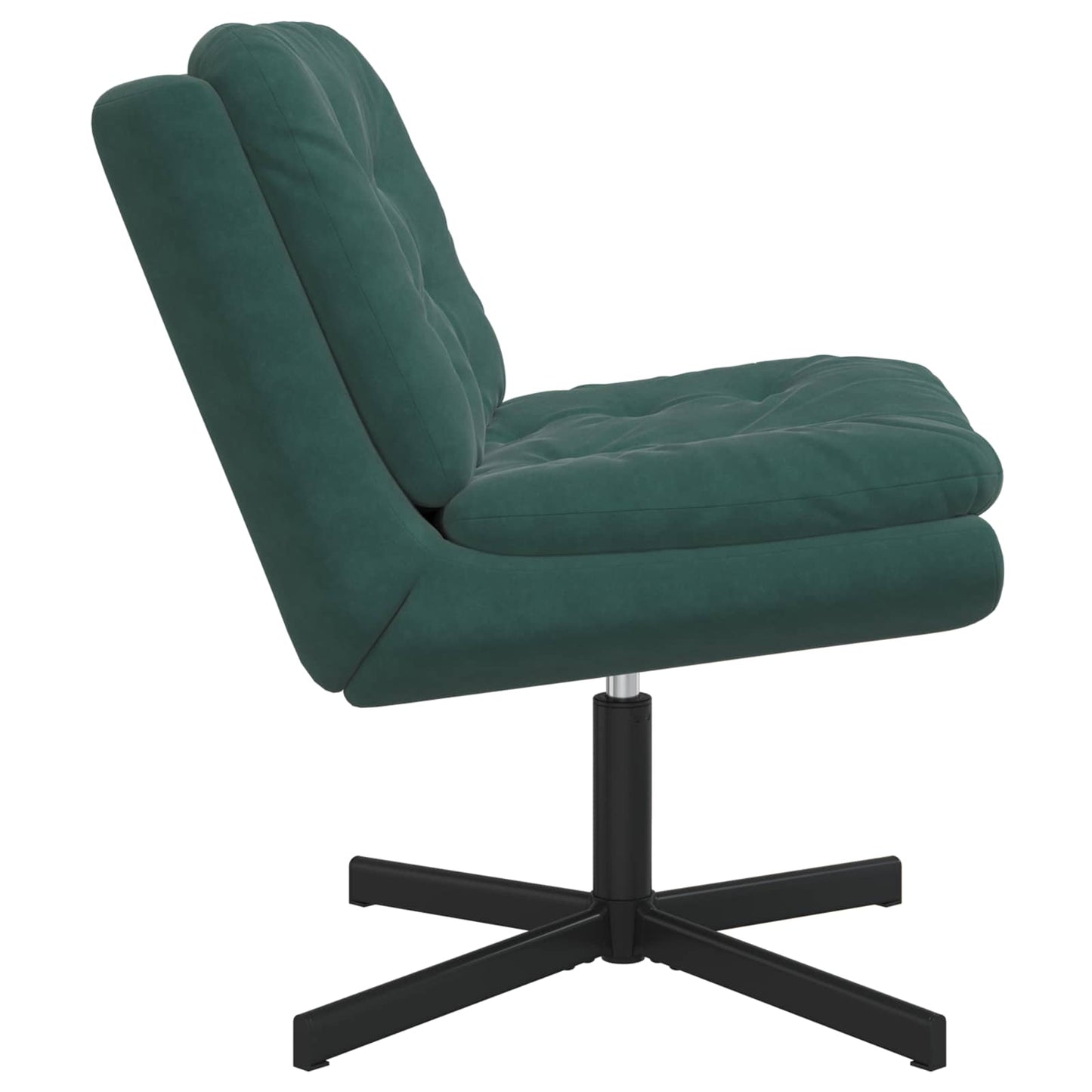 Scaun Relaxant Rotativ Verde închis 63 x 75 x 76 cm Catifea