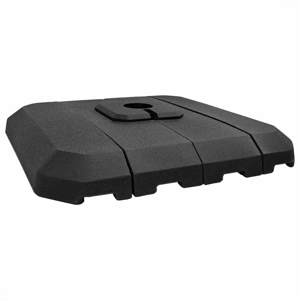 Set bază pentru parasol cantilever 4 pcs Negru 98 x 98 x 13 cm - Vendito