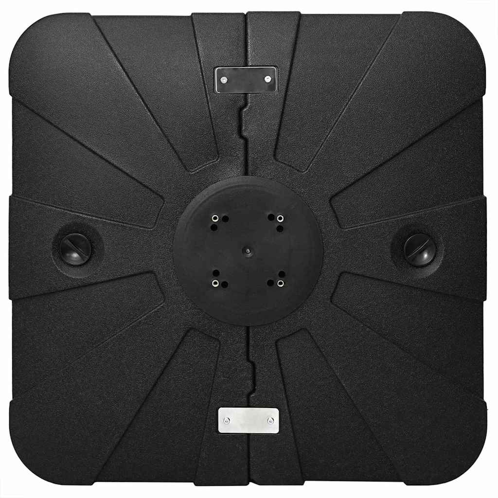 Set bază pentru parasol cantilever 2 pcs Negru 88 x 88 x 19 cm - Vendito