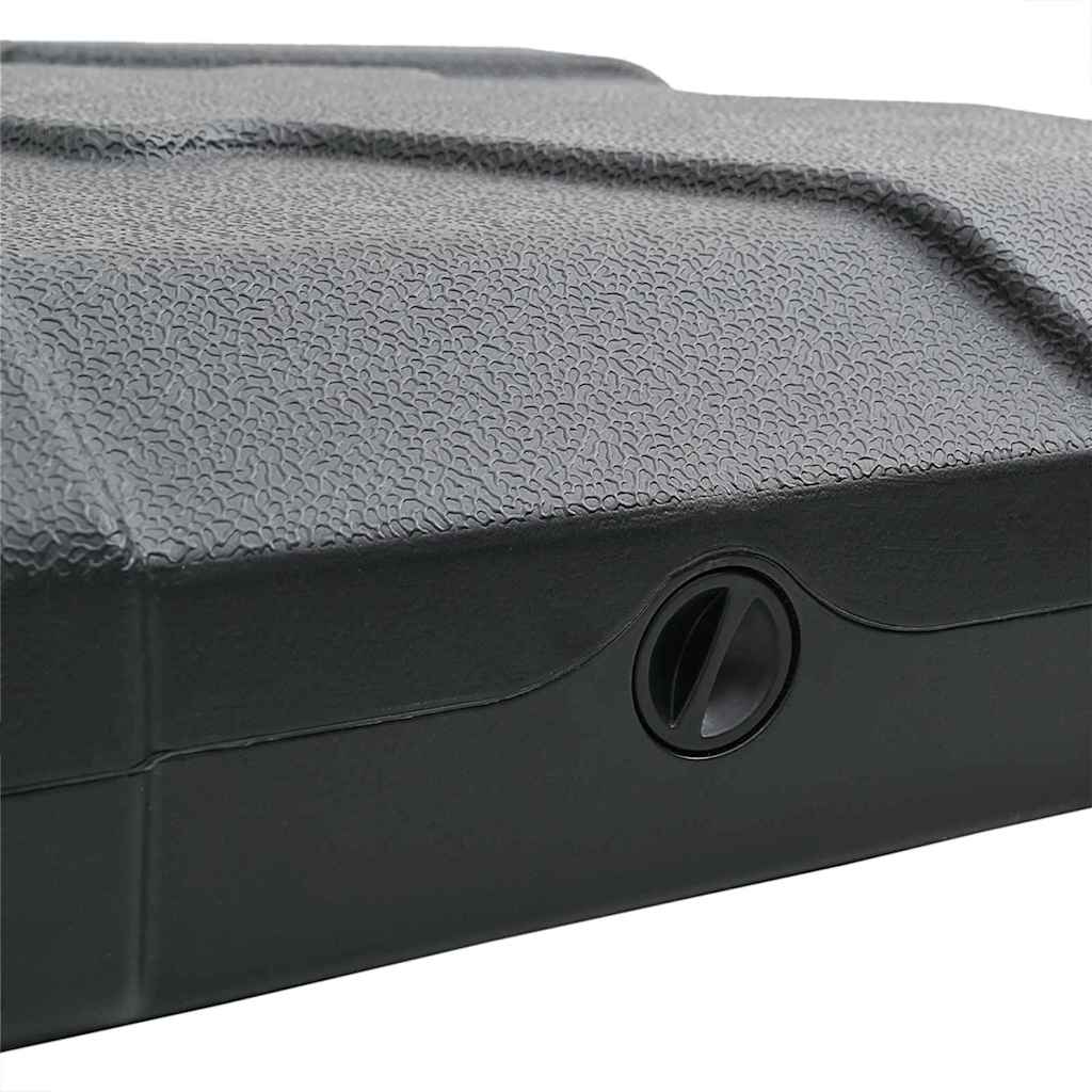 Set Bază Umbrelă 2 pcs Negru 88.5 x 88.5 x 12 cm Plastic - Vendito