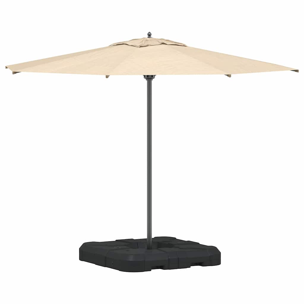 Set Bază Umbrelă 2 pcs Negru 88.5 x 88.5 x 12 cm Plastic - Vendito