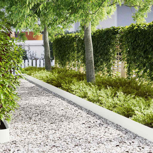 Margine pentru gazon 50 pcs Alb 100 x 0.05 x 20 cm