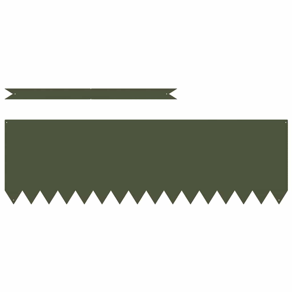 Margine pentru gazon 30 pcs Verde măsliniu 100 x 0.05 x 20 cm