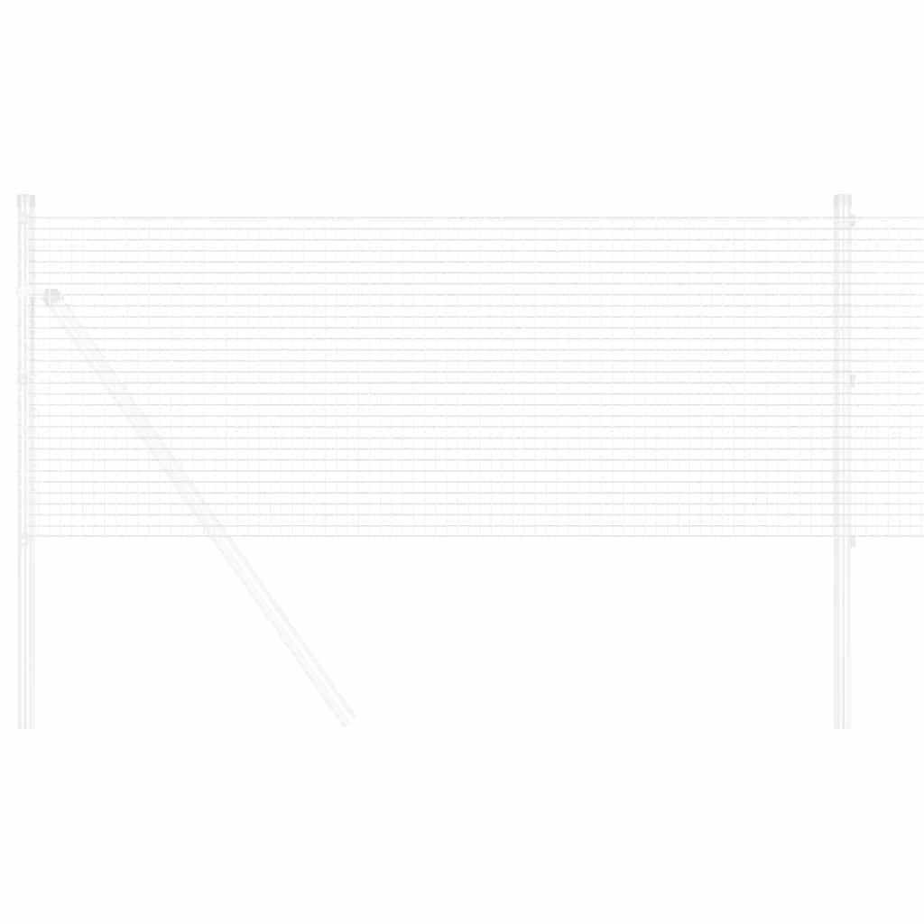 Gard din sârmă sudată Argintiu 0.8 x 50 m