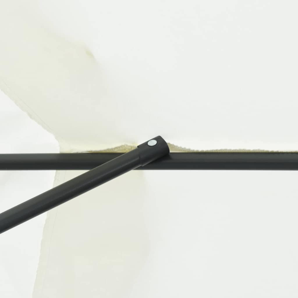 Parasol de Grădină Nisipiu 395 x 395 x 245 cm Poliester și oțel