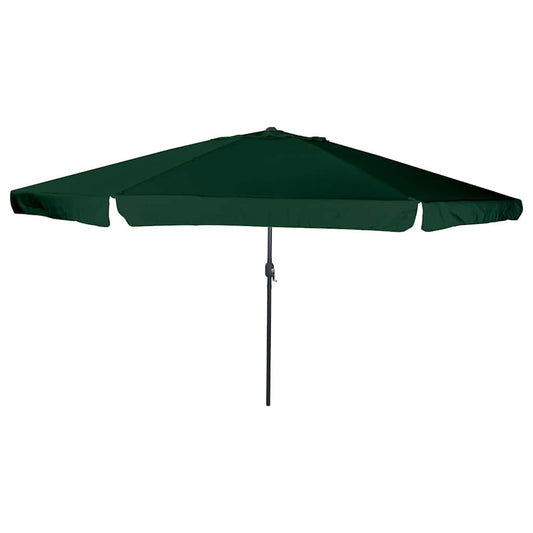 Parasol de Grădină Verde 395 x 395 x 245 cm Poliester și oțel