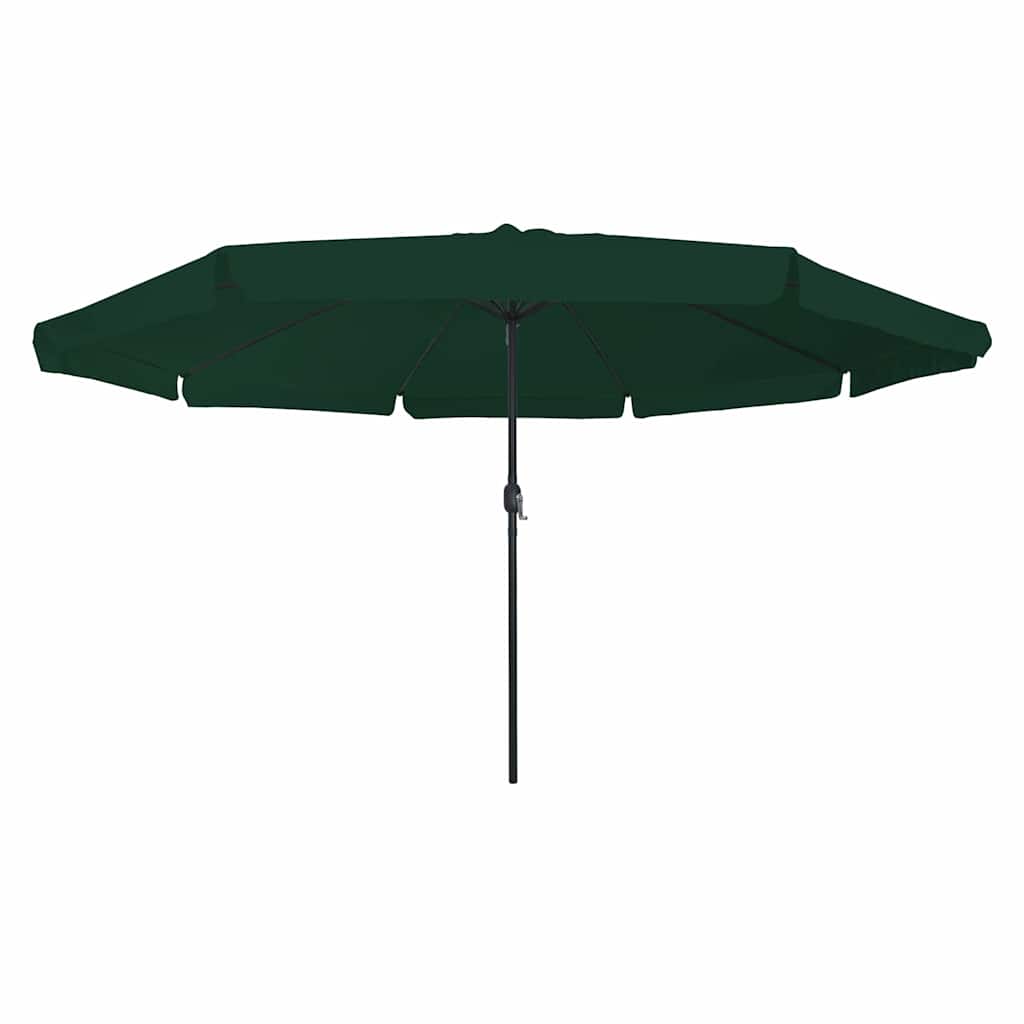 Parasol de Grădină Verde 395 x 395 x 245 cm Poliester și oțel