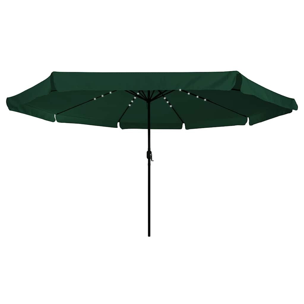 Parasol de Grădină Verde 395 x 395 x 245 cm Poliester