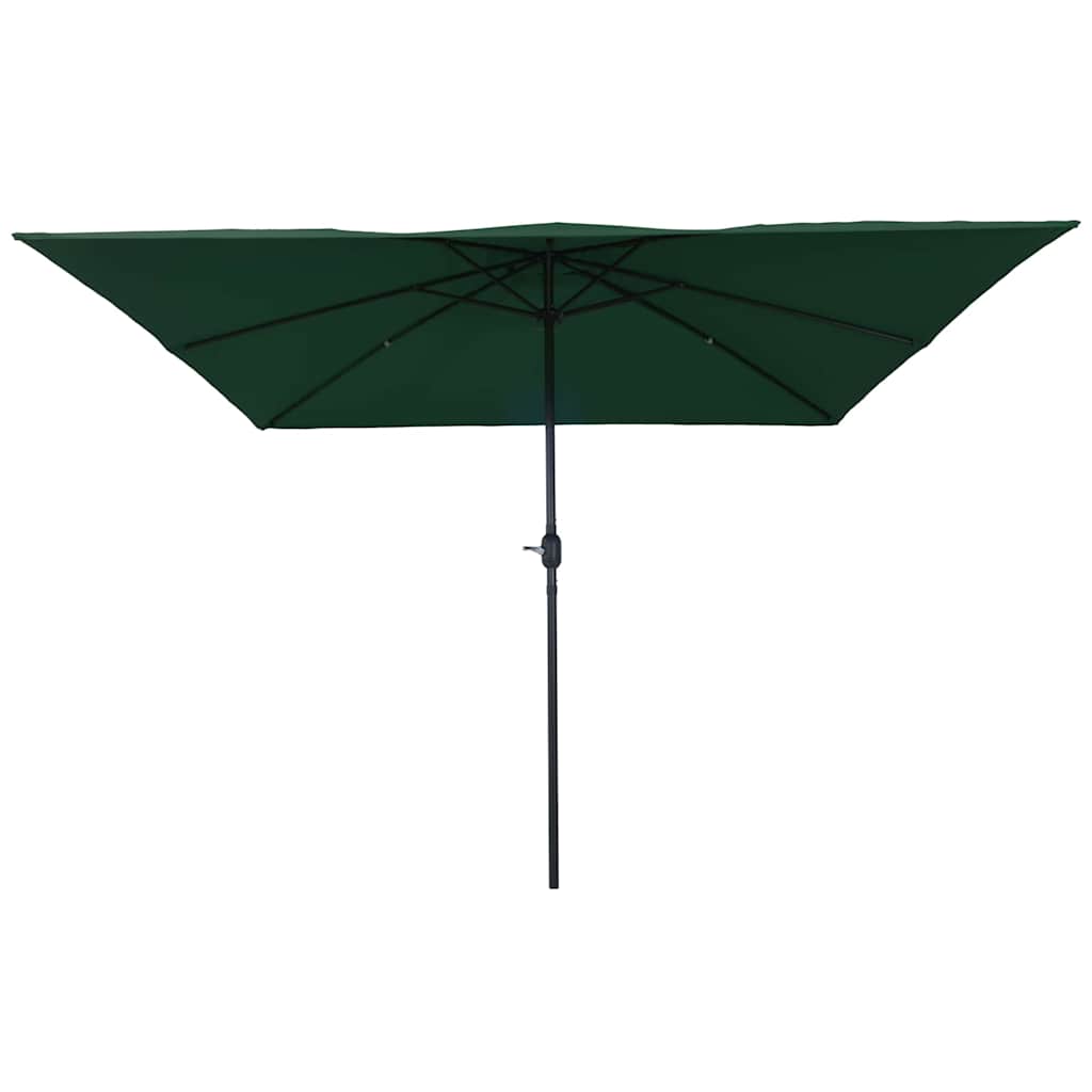 Parasol de Grădină Verde 295 x 295 x 245 cm Poliester și oțel