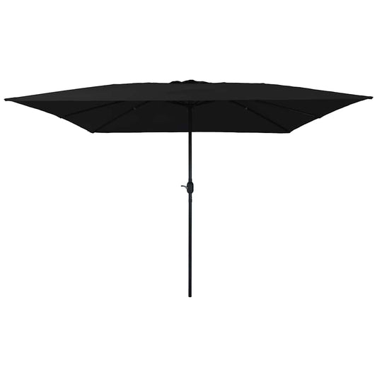 Parasol de Grădină Negru 295 x 295 x 245 cm Poliester și oțel