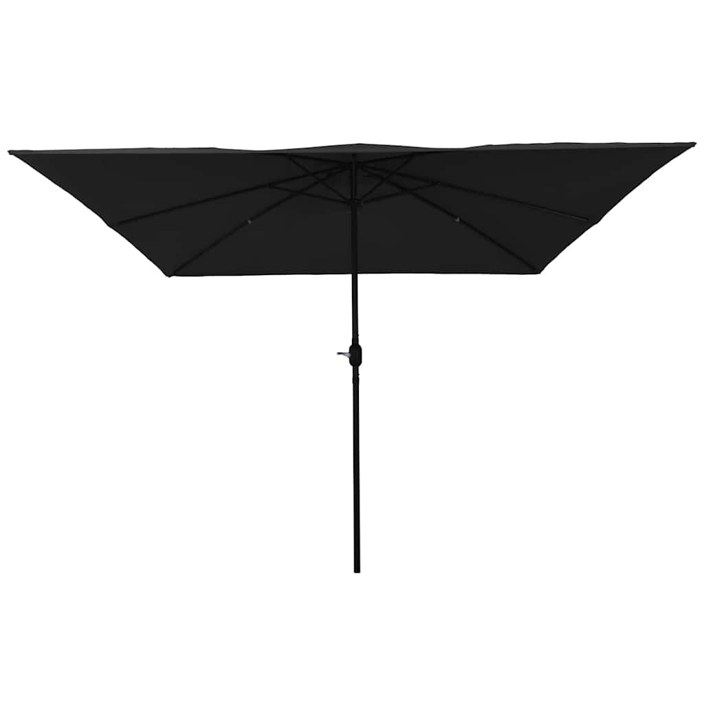 Parasol de Grădină Negru 295 x 295 x 245 cm Poliester și oțel