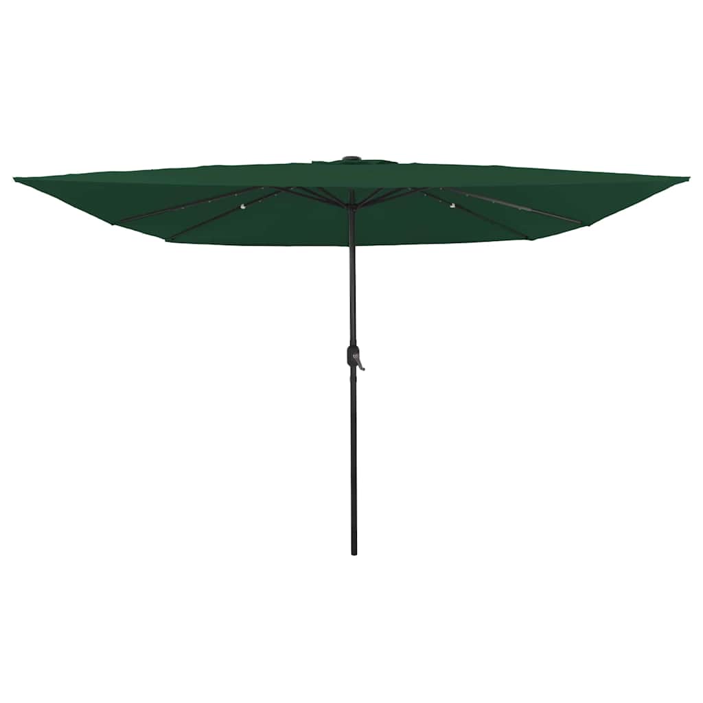 Parasol de Grădină Verde 295 x 295 x 245 cm Poliester și oțel
