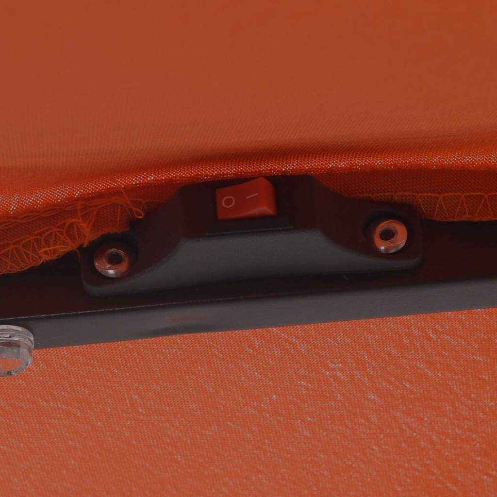 Parasol de Grădină Roșu și Negru 295 x 295 x 245 cm