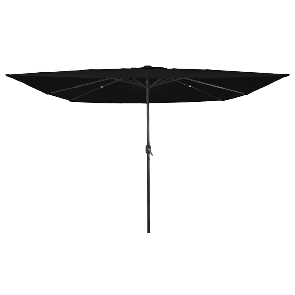 Parasol de Grădină Negru 295 x 295 x 245 cm Poliester și oțel