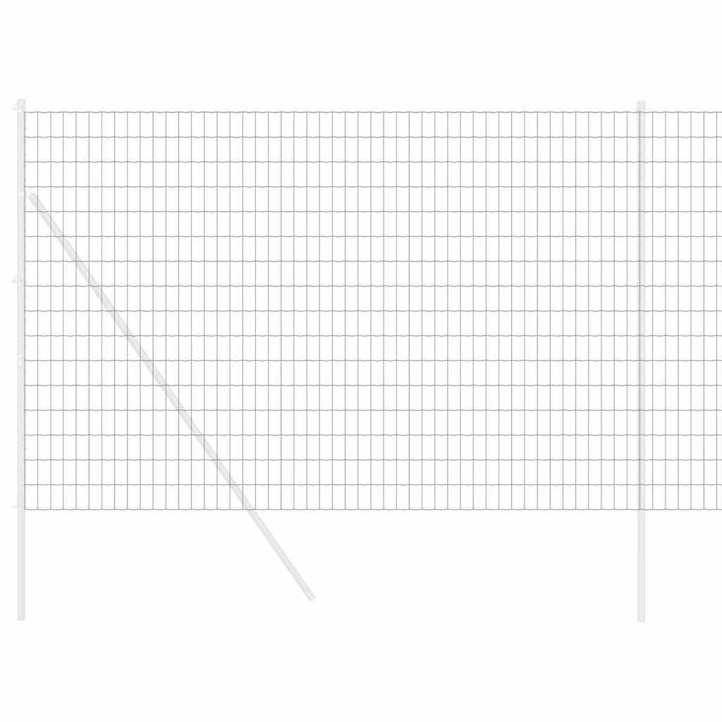Gard Euro Gri 1,5 x 10 m Fier acoperit cu PVC