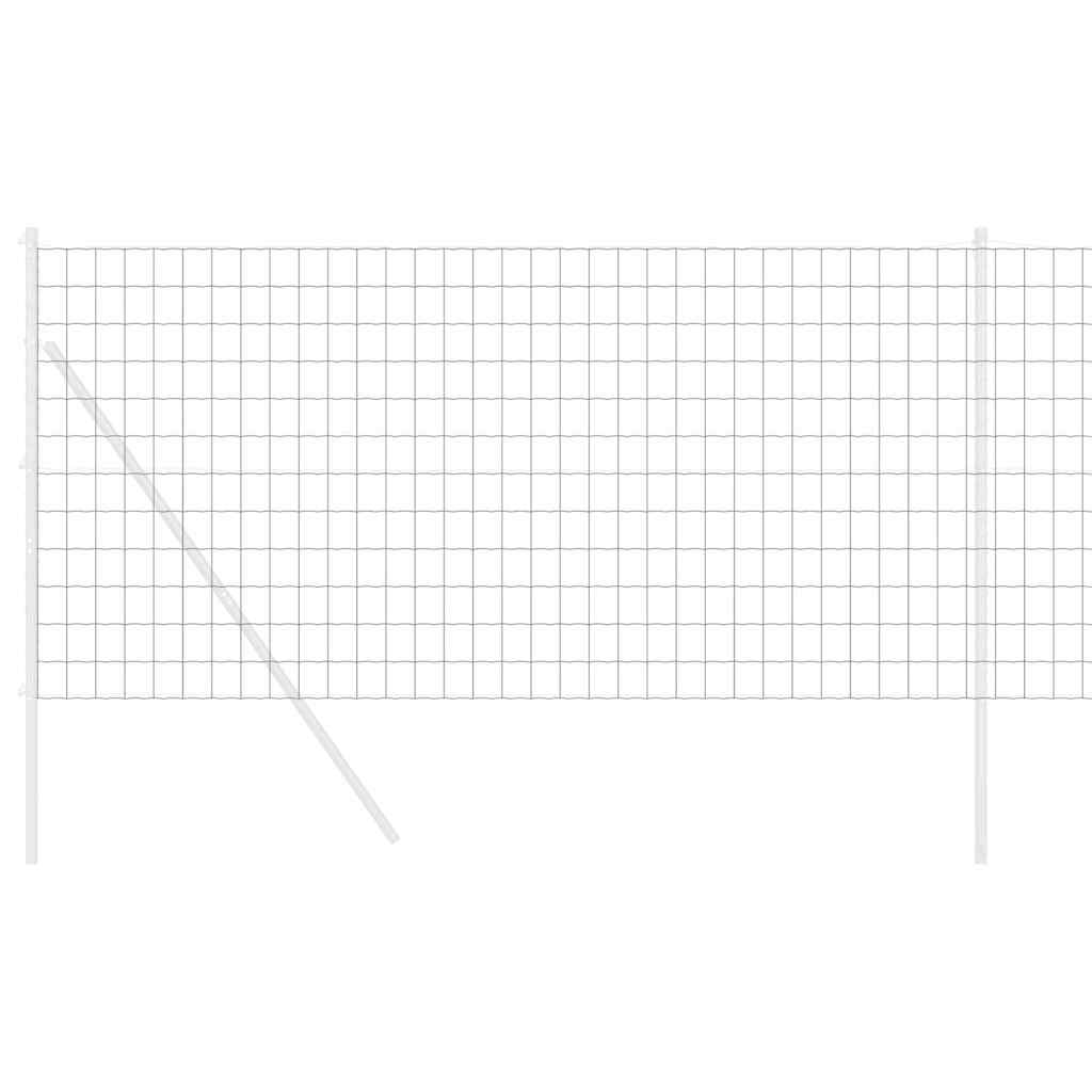 Gard Euro Gri 1,2 x 10 m Fier acoperit cu PVC
