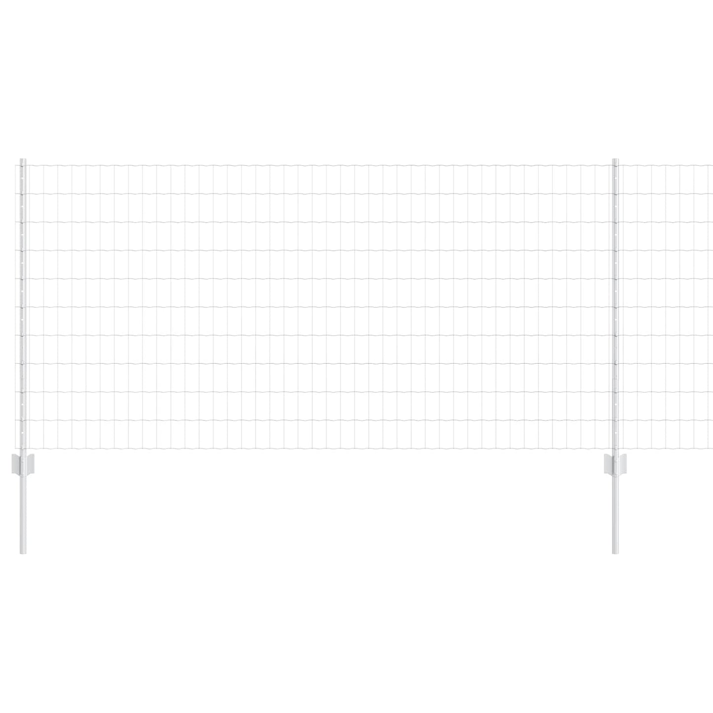 Gard cu Stâlp Argintiu 1 x 10 m Oțel