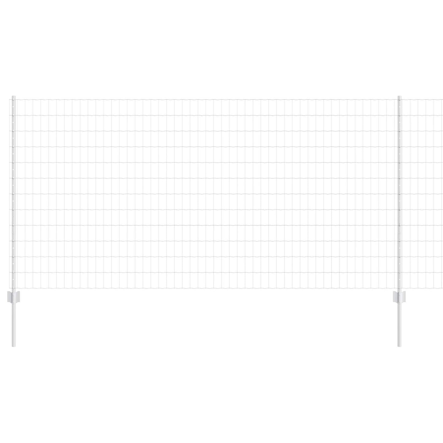 Gard cu Stâlp Argintiu 1,2 x 10 m Oțel