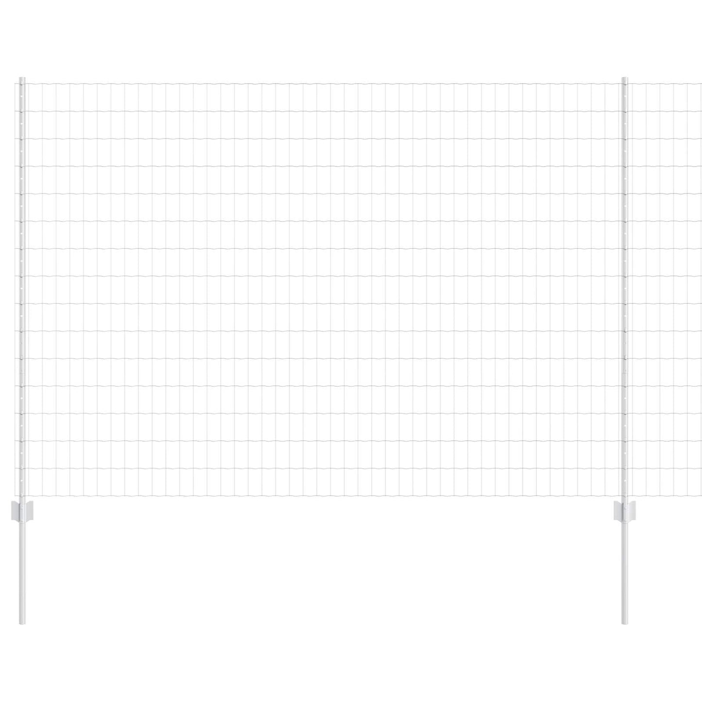 Gard cu Stâlp Argintiu 1,5 x 10 m Oțel