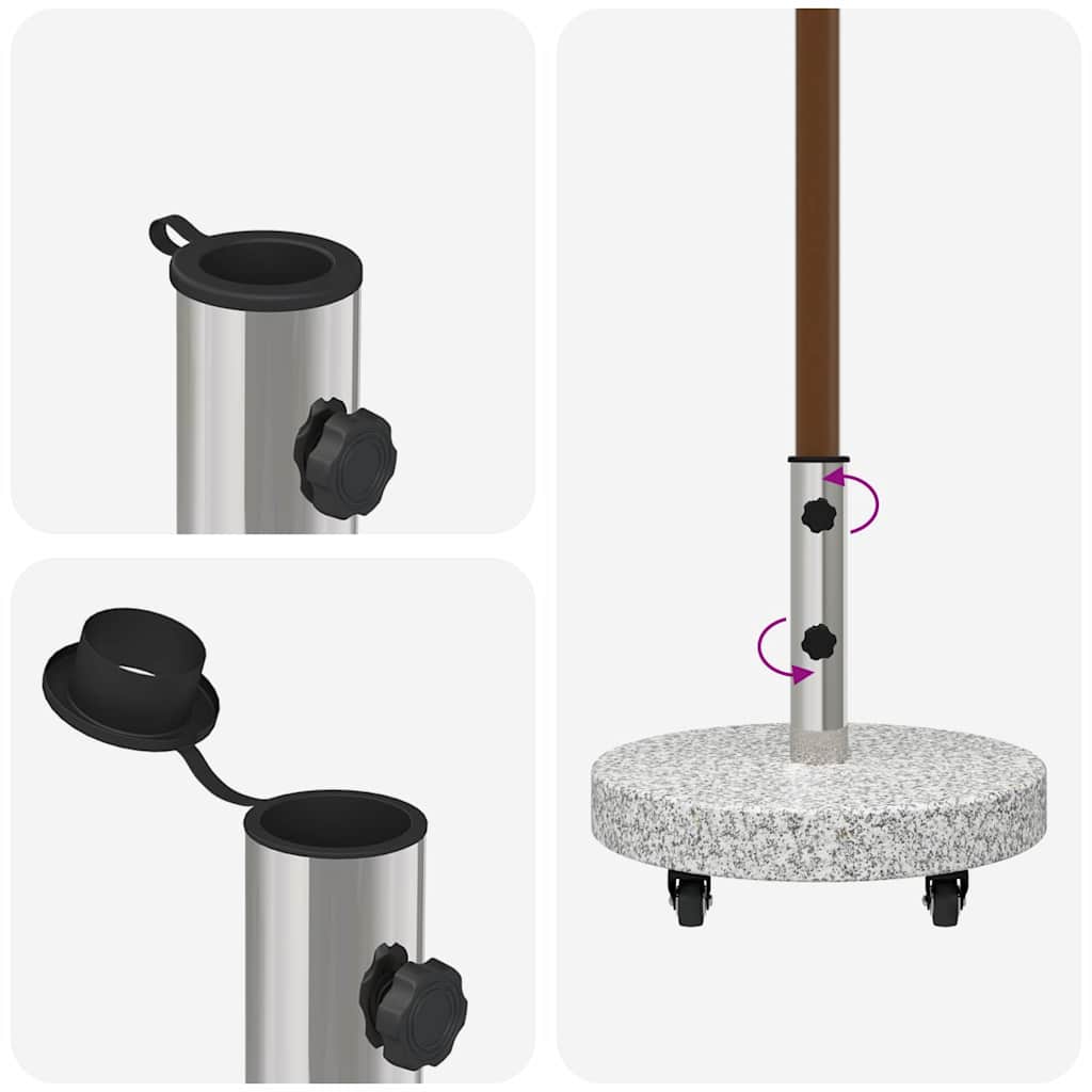 Bază pentru umbrelă Manual Gri 45 x 45 x 45 cm