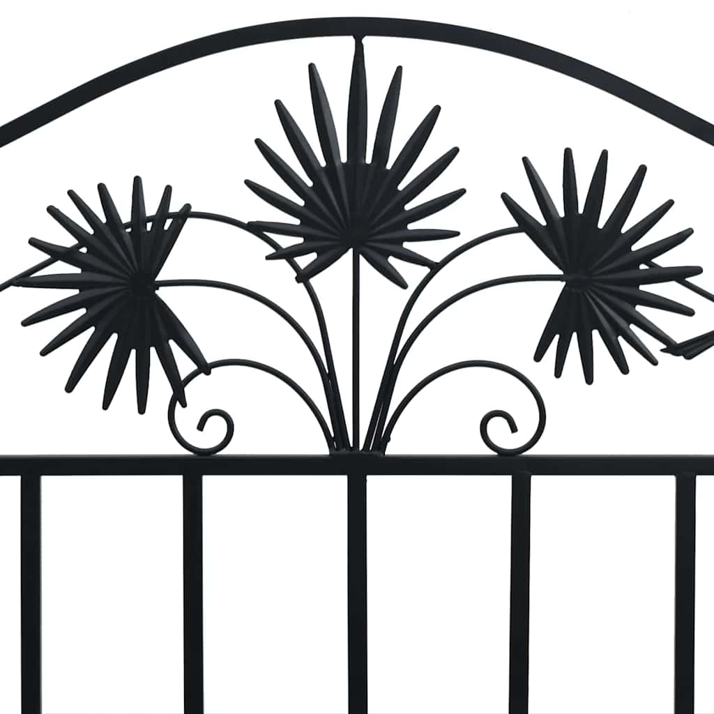 Bancă de grădină Negru 104 x 52,5 x 89 cm Oțel