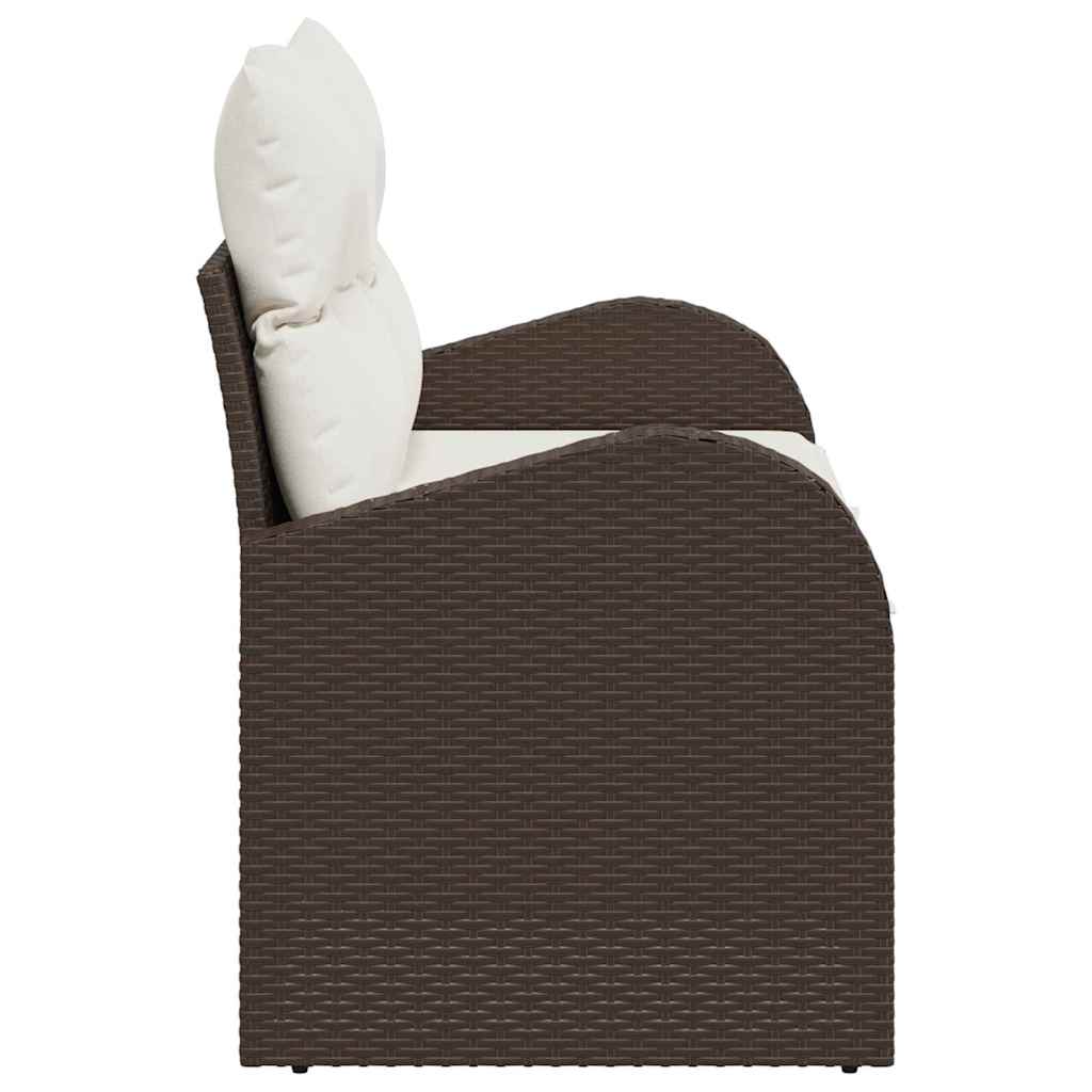 Canapea de grădină cu pernă Maro 124 x 62 x 69cm poliratan