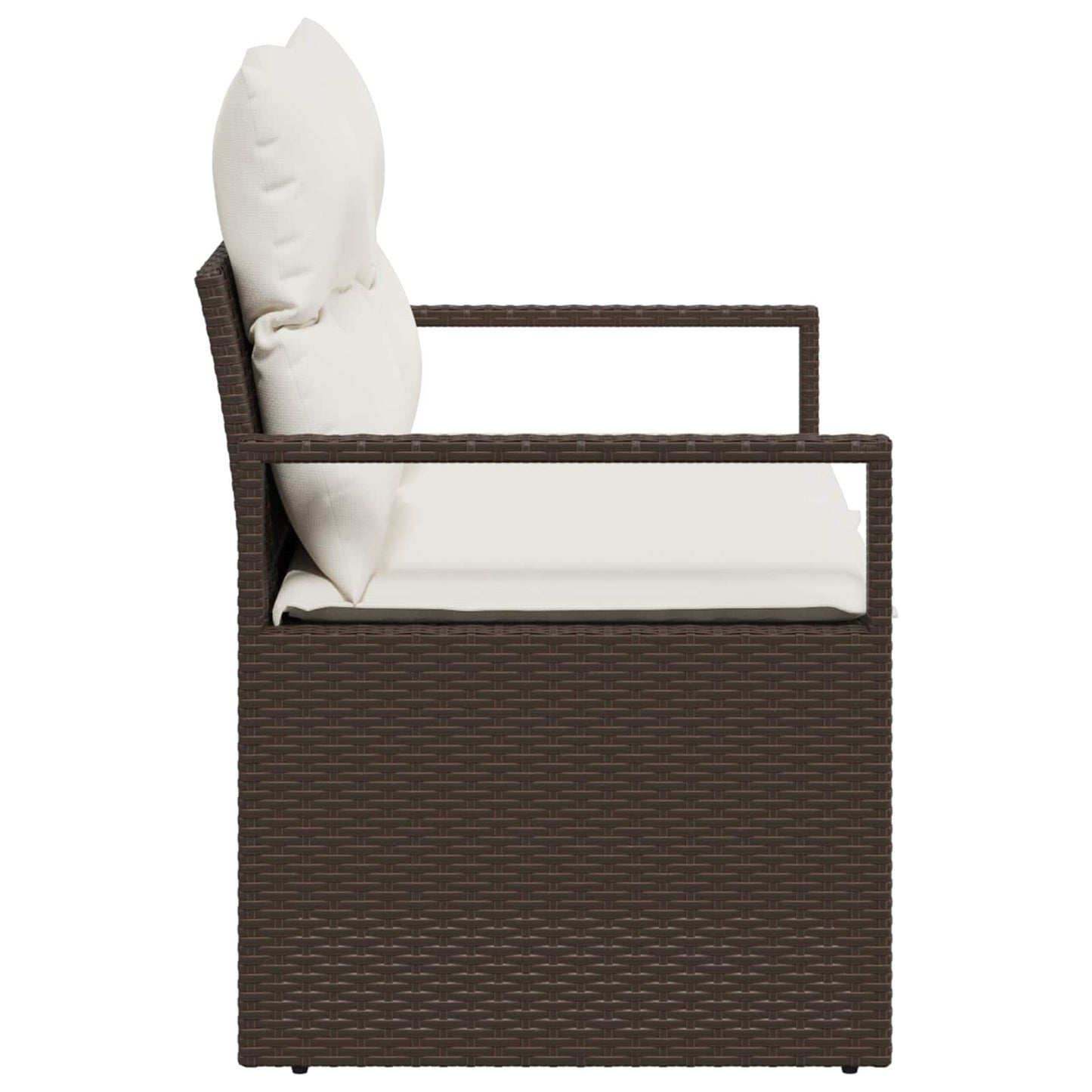 Canapea de grădină cu pernă 120 x 62 x 69 cm poliratan