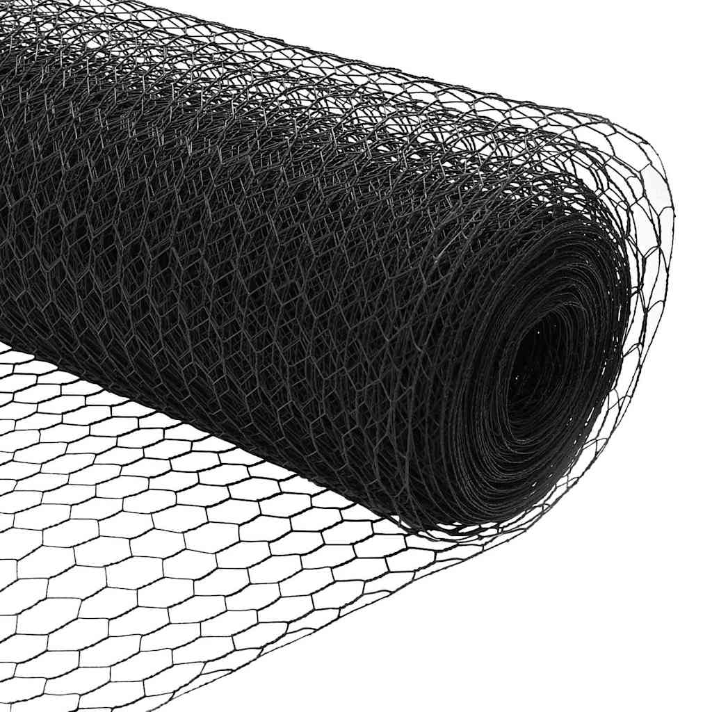 Gard hexagonal Gri 1,6 x 50 m PVC