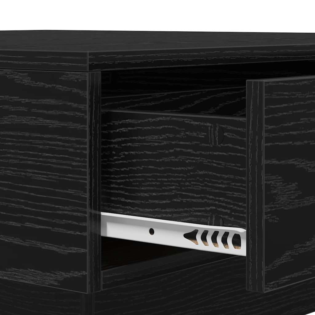 Masă de cafea Stejar Negru 90 x 90 x 28 cm Lemn compozit