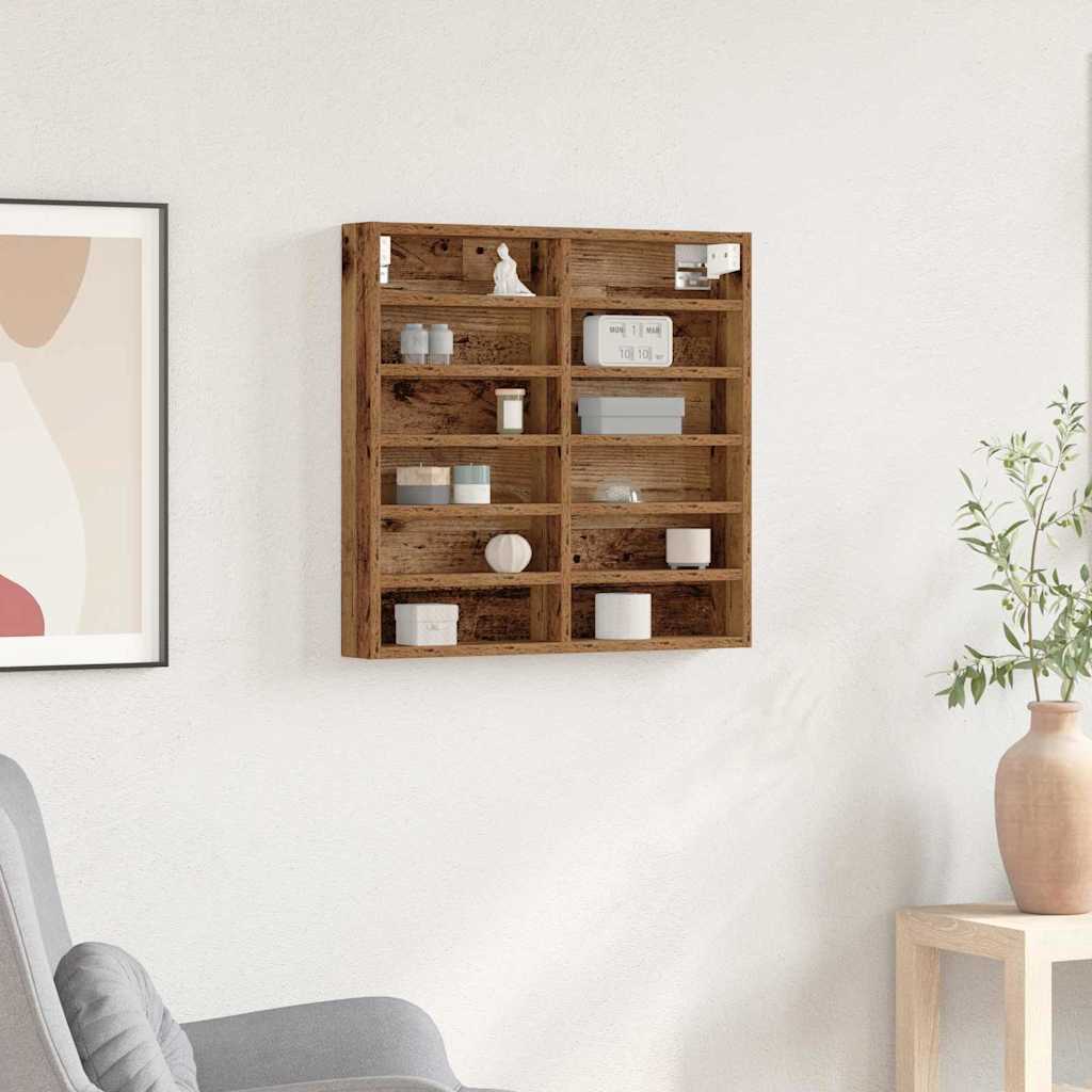 Dulap de Expunere Lemn vechi 60 x 8,5 x 58 cm Lemn compozit