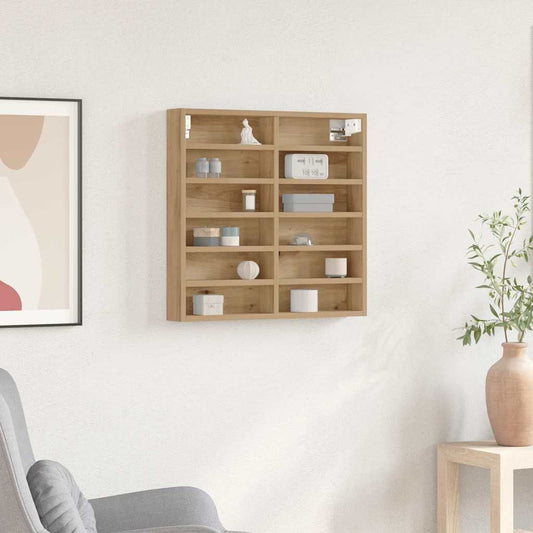 Dulap de Expunere cu raft Stejar Artizanal 60 x 8,5 x 58 cm