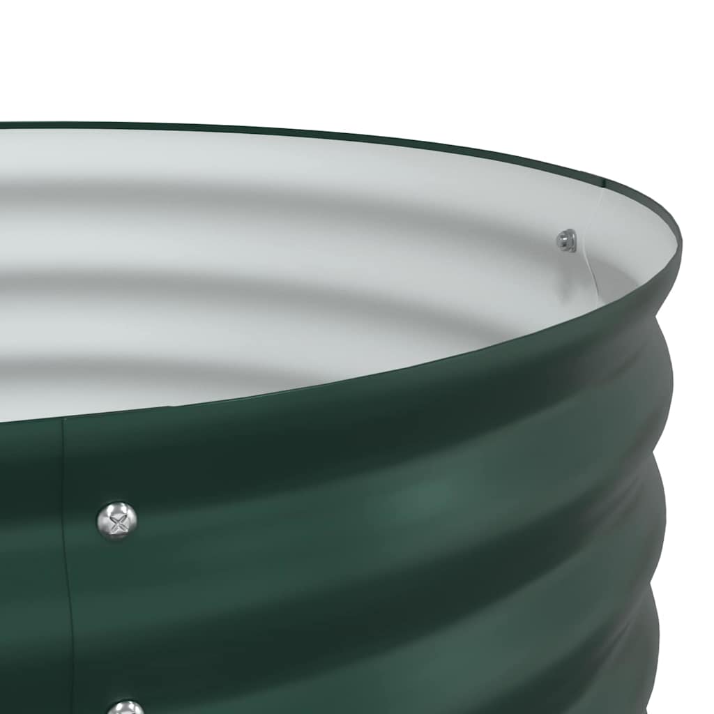 Pat ridicat Verde 240 x 80 x 81 cm Oțel