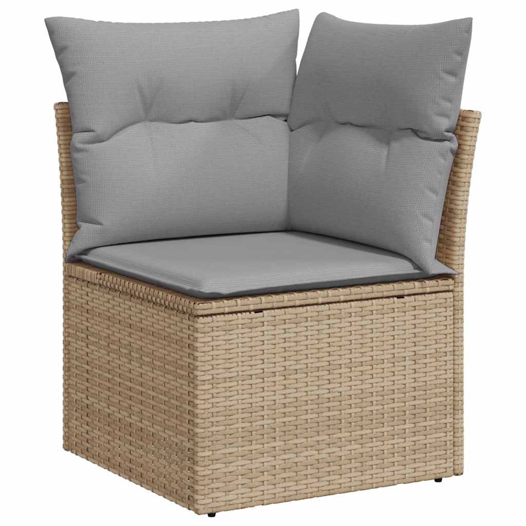 Set de canapele pentru grădină 5 pcs Gri deschis Rattan poli