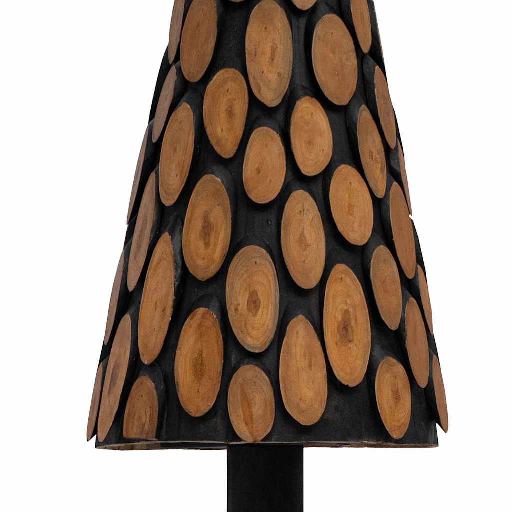 Brad de Crăciun cu suport Maro 150 cm Lemn masiv de tec - Vendito